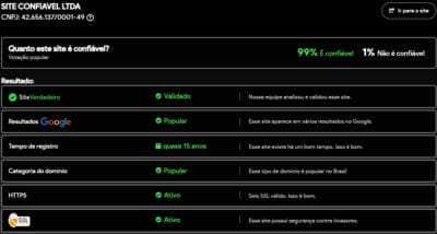 Site verificado e verdadeiro:777brcom